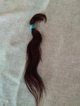 Mechón de Pelo Natural Castaño