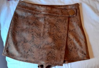 Falda pantalón marrón y negro Talla M