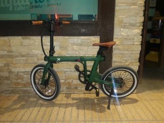 Bicicleta Eléctrica Plegable Verde