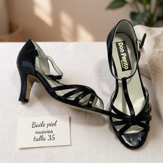 Zapatos baile negros piel nuevos 35 Ball Pilmar
