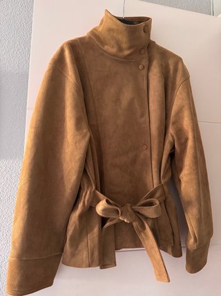 Chaqueta efecto ante Zara