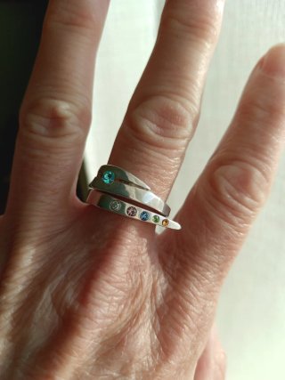 Set de 2 Anillos de Plata