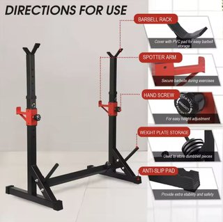 ★PRECINTADO★  Soporte para barra de pesas