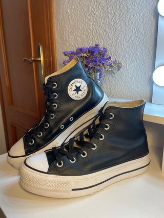 Converse Chuck Taylor All Star Cuero Plataforma