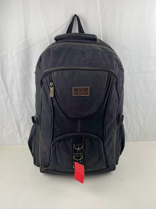 Mochila Negra de Lona