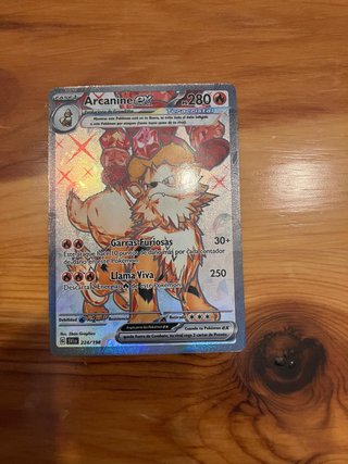 Carta Pokémon Arcanine ex Ilustración Especial