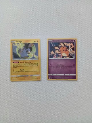 Cartas Pokémon Emolga y Dedenne