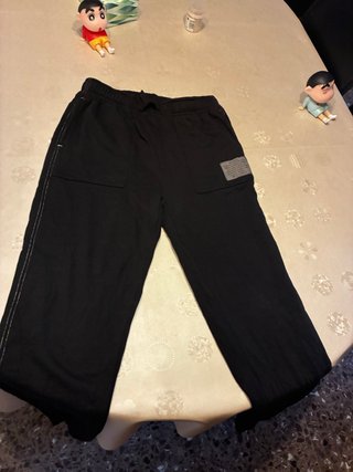 Pantalón largo negro Benetton
