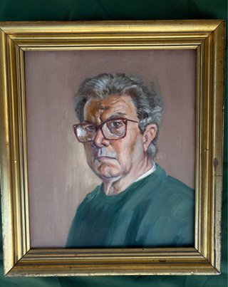 Cuadro Retrato Pintado a Mano