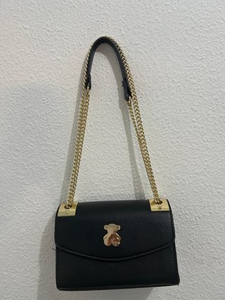 Bolso Tous Negro y Dorado