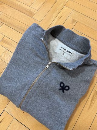 Sudadera con cremallera Silbon Gris Talla M