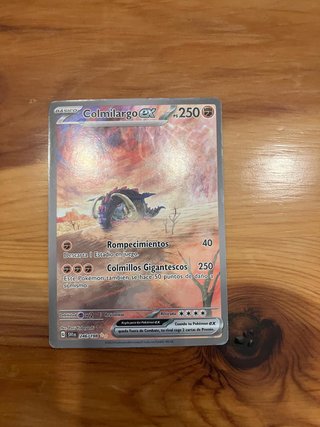 Carta Pokémon Colmilargo ex Rara Ilustración
