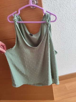 Blusa Verde Sin Mangas