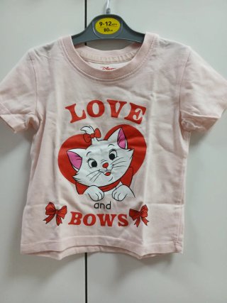 Camiseta bebé Marie Disney