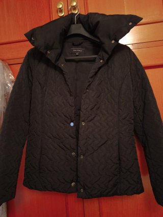 Chaqueta Acolchada Negra Zara Talla M - 38/40