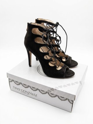 Sandalias de Tacón Tino González Negras