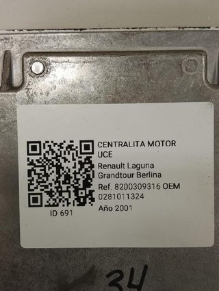 Renault 691 0281011324 centralita motor uce laguna
