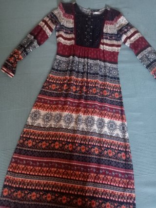 Vestido Largo Estampado