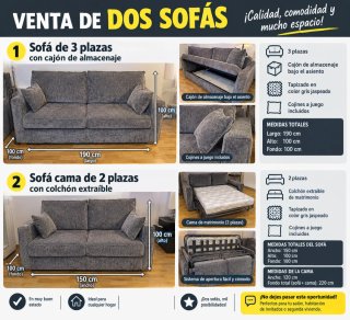 ""*OFERTA*"" - SOFAS ESTUPENDOS PARA TU HOGAR