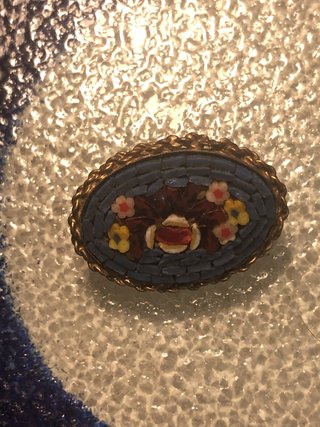 Broche Vintage Micromosaico Italiano