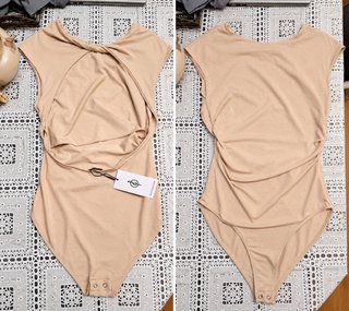 Body Beige con Espalda Abierta