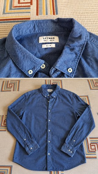 Camisa Denim Azul LFTMAN Talla L
