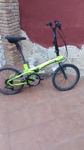 Bicicleta Plegable Btwin Verde