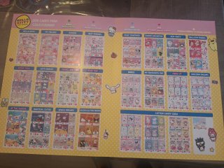 Cartas coleccionables Hello Kitty