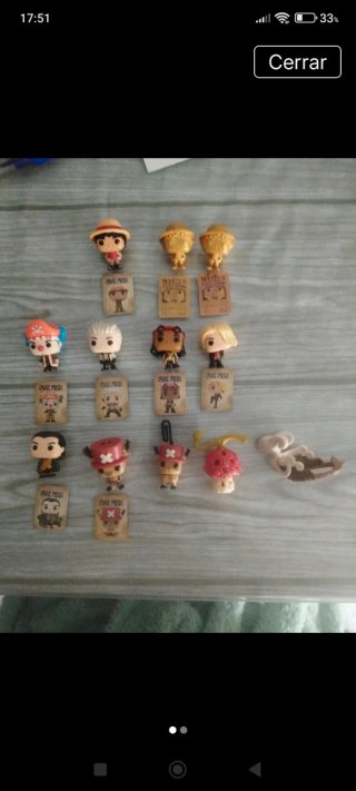 Lote 12 Figuras Kinder One Piece