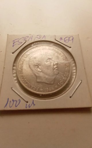 Moneda de Plata 100 Pesetas 1965