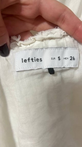 Vestido Blanco Lefties Talla S