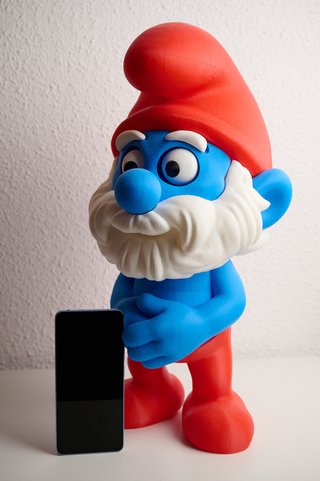 Figura Gigante de Pitufo Impresión 3D