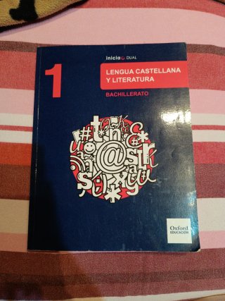 Lengua castellana y literatura, 1 Bachillerato