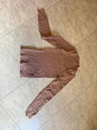 Jersei talla S, color rosa empolvado