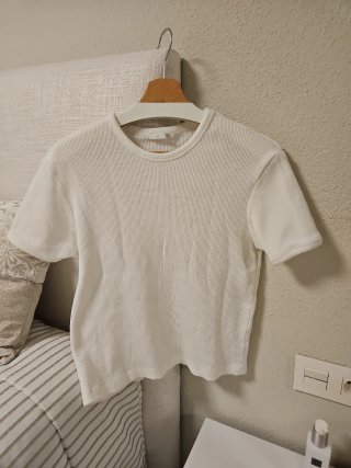 Camiseta Zara Blanca Talla S.