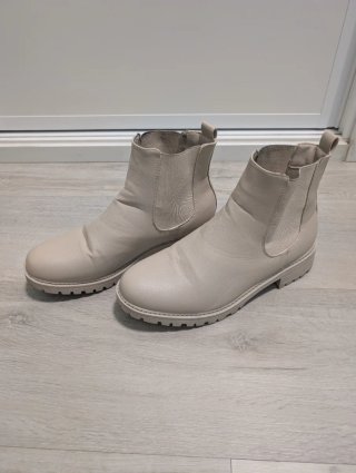 Botines Chelsea InExtenso beige topo - talla 40