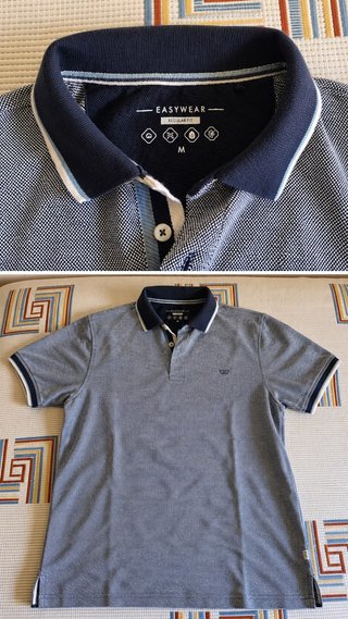 Polo Easy Wear Azul Talla M