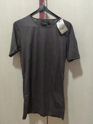 Camiseta Zara Gris Talla M