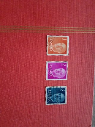 3 Sellos de España de Franco