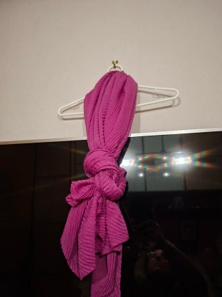 Foulard Plisado Rosa