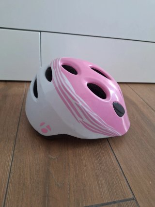 Casco de Ciclismo Infantil Rosa y Blanco