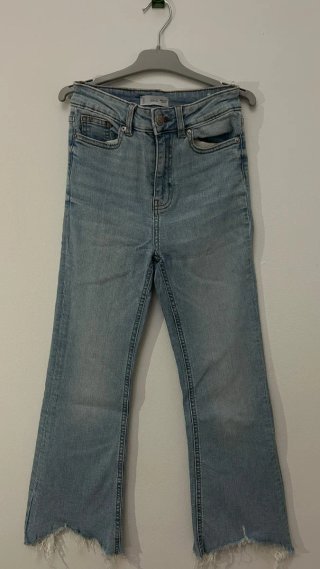 Pantalones Vaqueros Mango Azul Talla XS