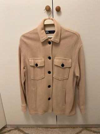 Sobrecamisa Zara Beige Talla S