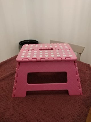 Taburete Plegable Rosa 22 cm