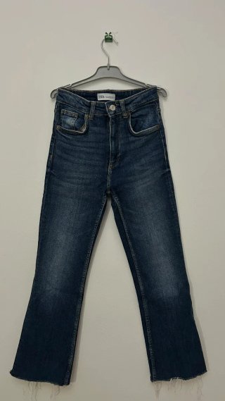 Pantalones Vaqueros Zara Azul Talla S