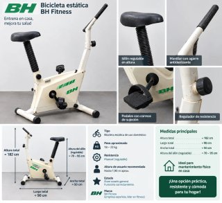 Bicicleta Estática BH Fitness Vintage