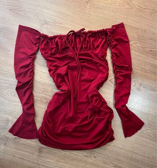 Vestido Burdeos Shein Talla M