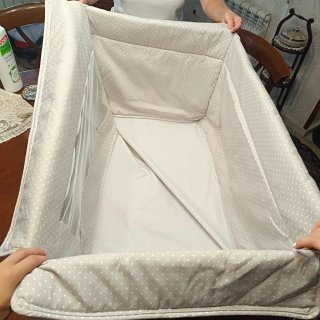Minicuna Plegable con Ruedas y Colchón
