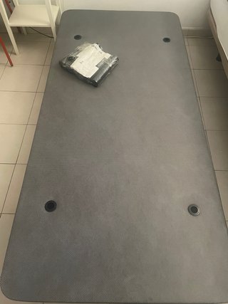 Base Tapizada 90x190 Dekit nueva y Colchón Ikea