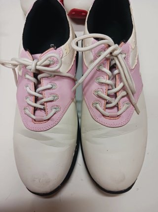 Zapatillas de Golf Blanco y Rosa